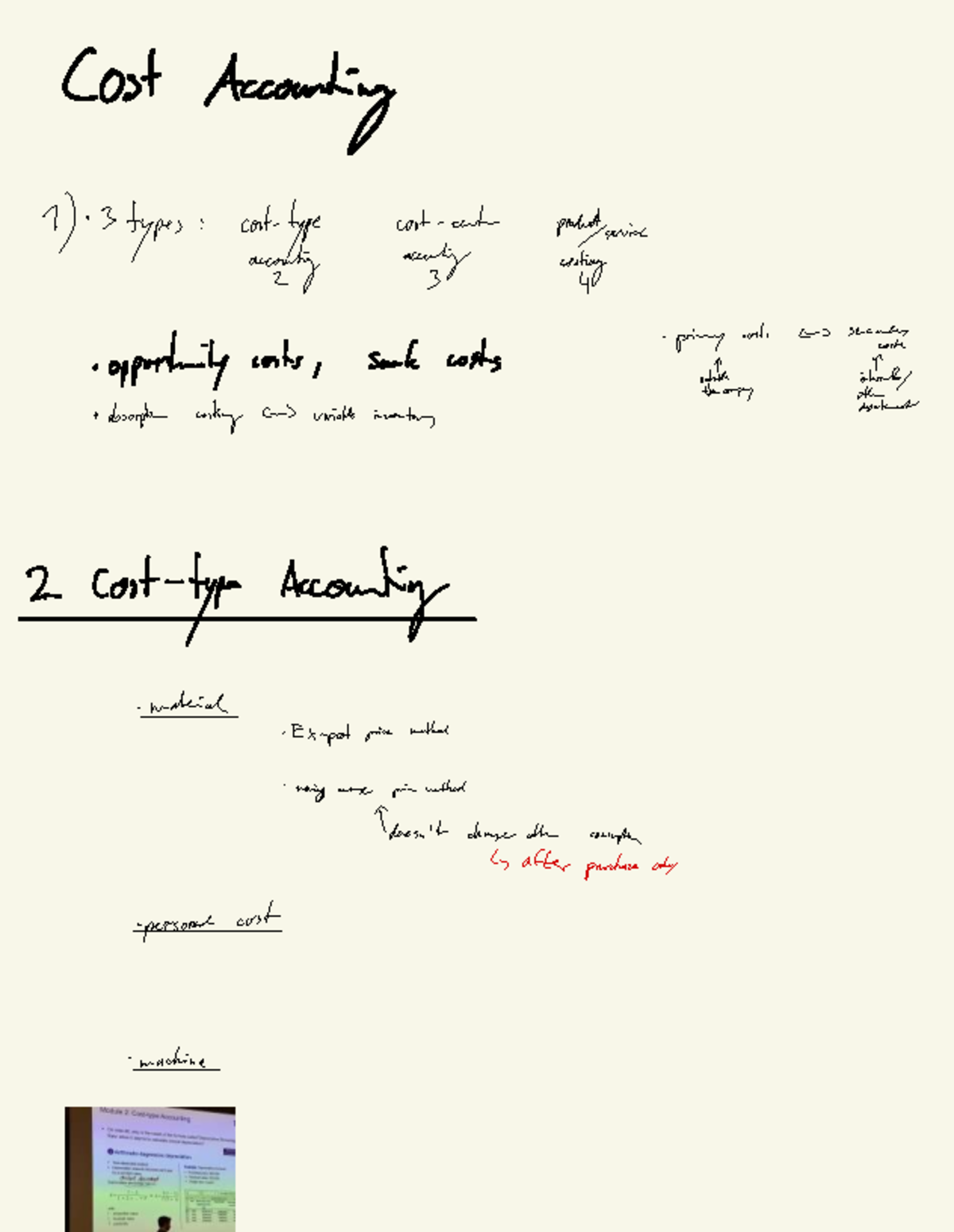 Cost Accounting 1: Summary of Key Concepts and Cost Types - Studocu