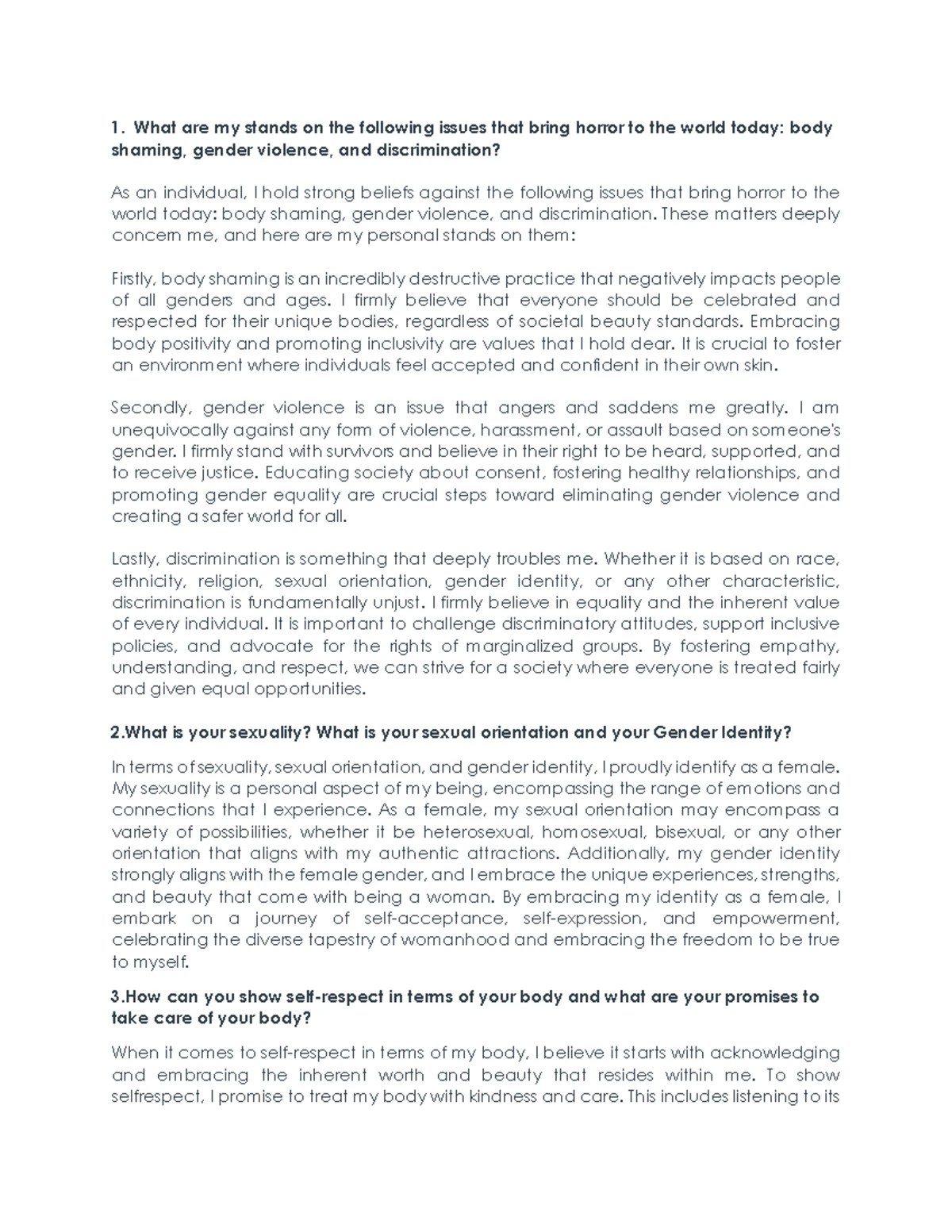 UTS Lesson 4 & 5: Understanding the Physical and Sexual Self - Studocu