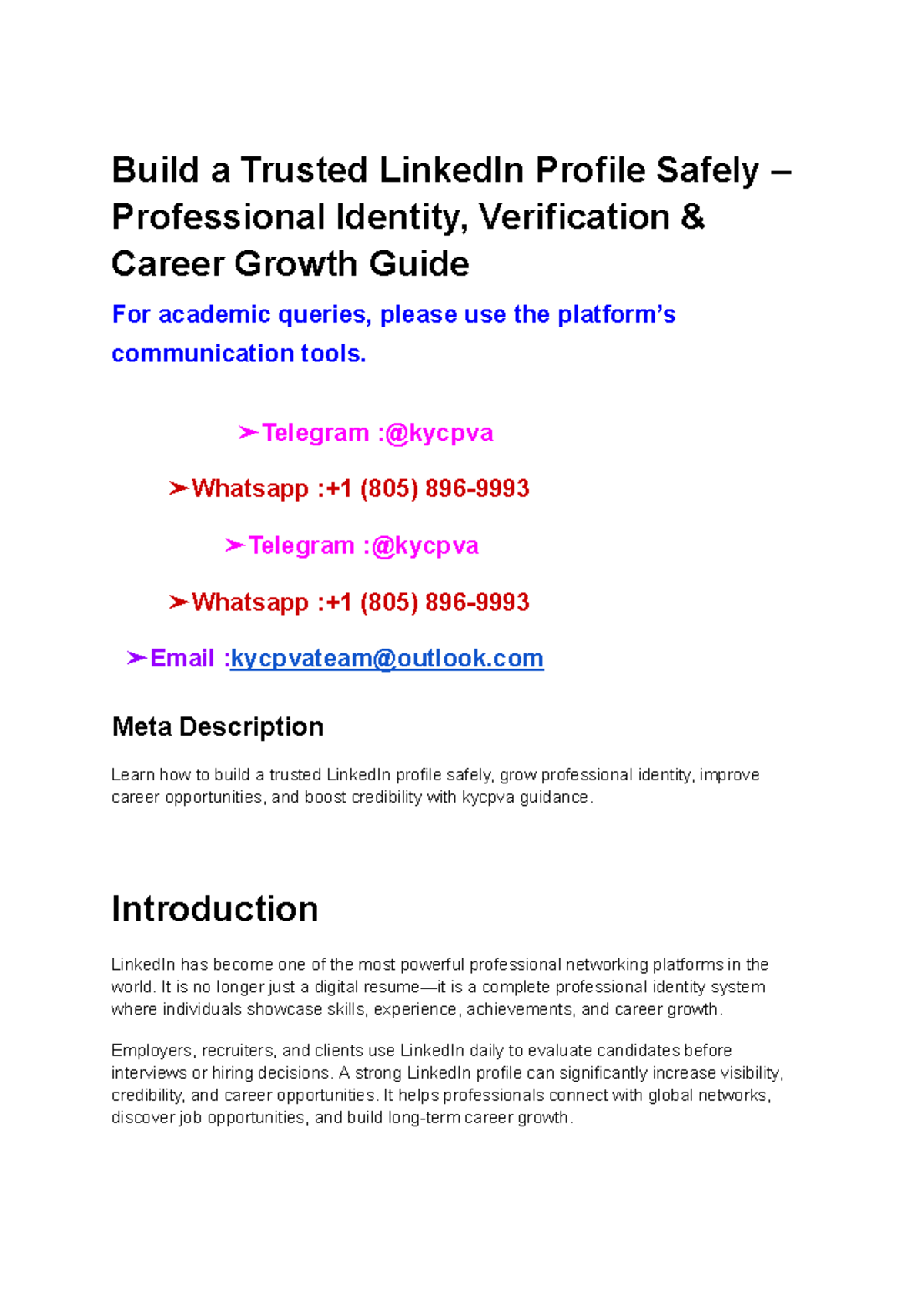 Building a Trusted LinkedIn Profile: A 2026 Guide to Career Growth ...