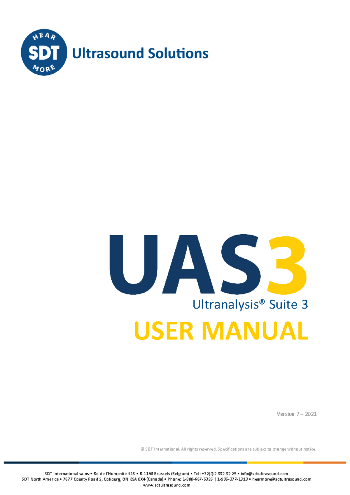 UAS3 User Manual EN - Installation and User Guide - Studocu