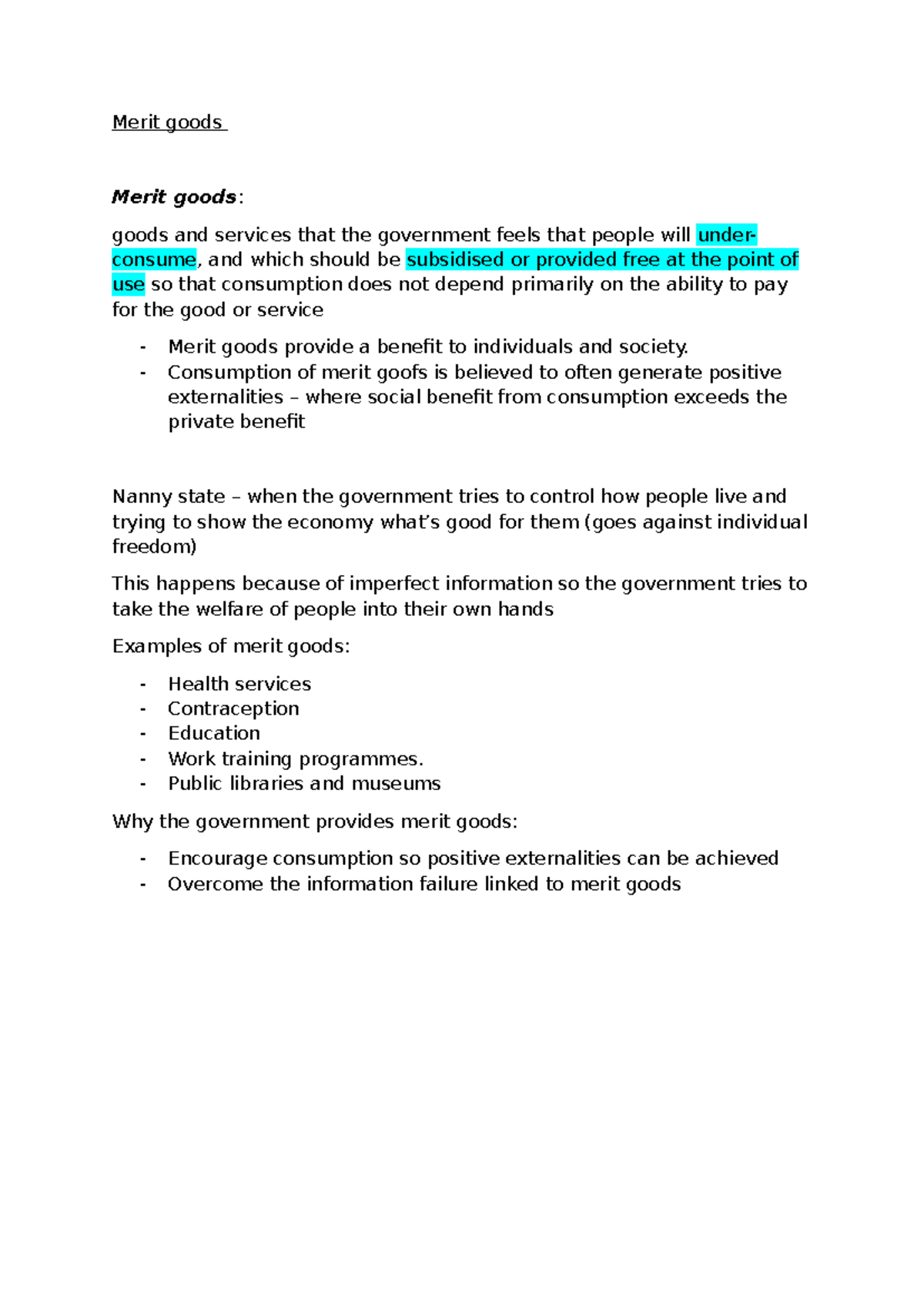 Merit Goods and Their Role in Society: Understanding Benefits and ...