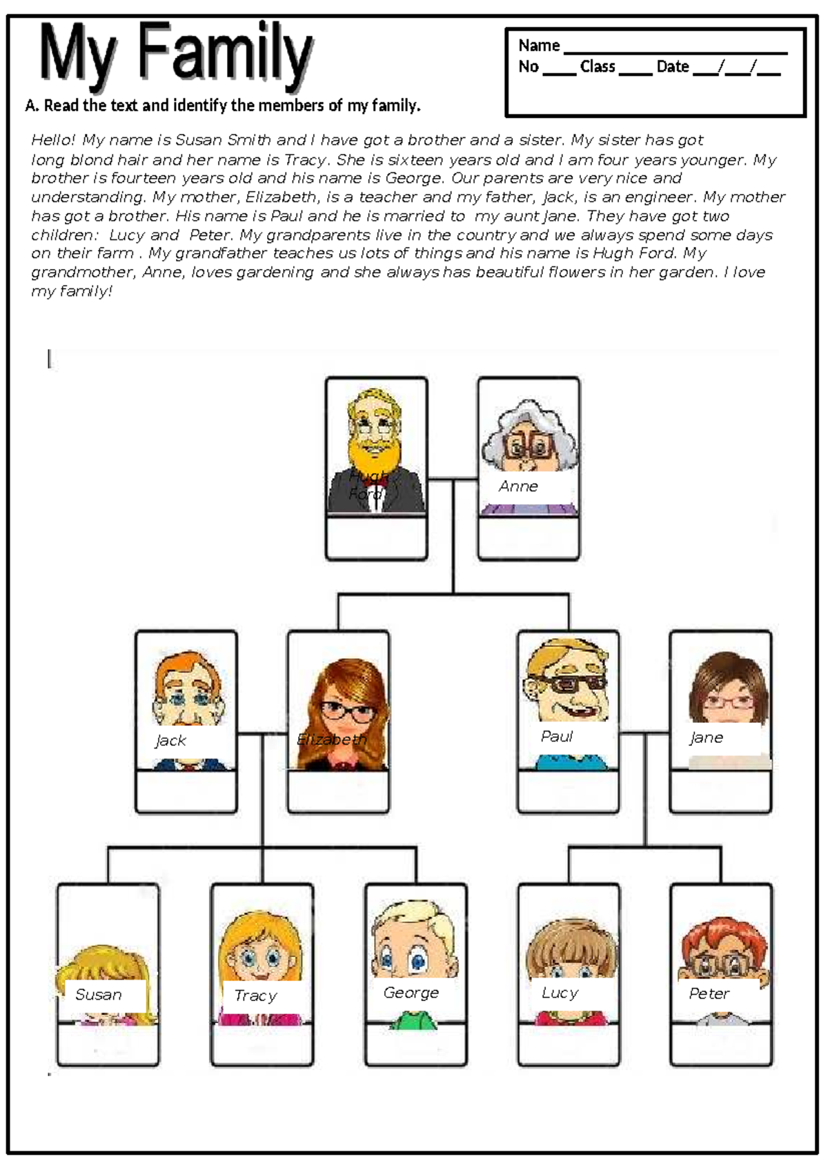 My Family - A Study of Susan Smith's Relatives - Studocu