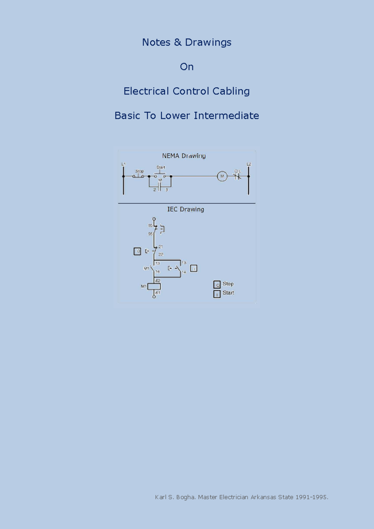 Electrical Control Cabling Notes & Drawings (Basic to Lower ...