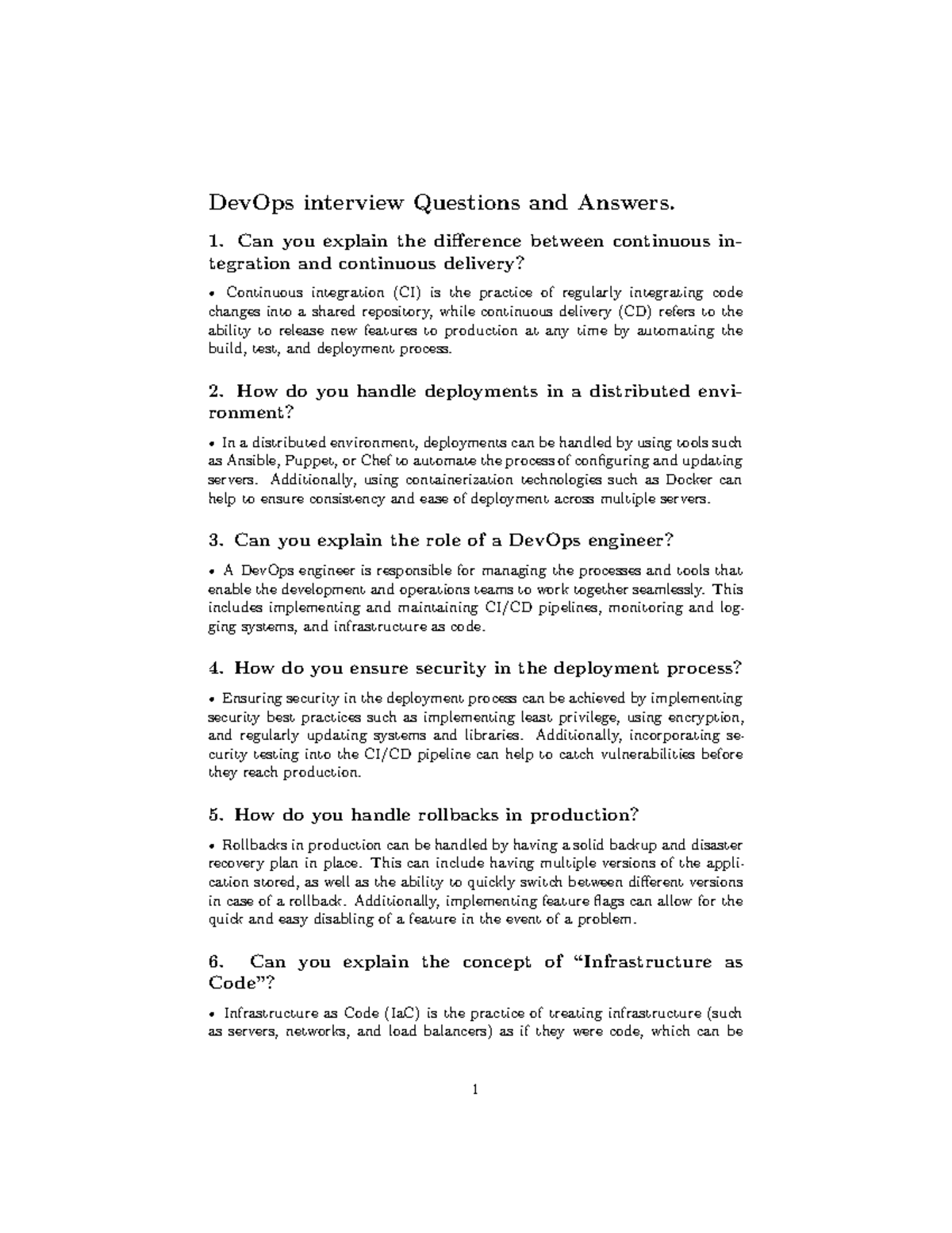 Dev Ops Interview Q&A - DevOps - DevOps interview Questions and Answers ...