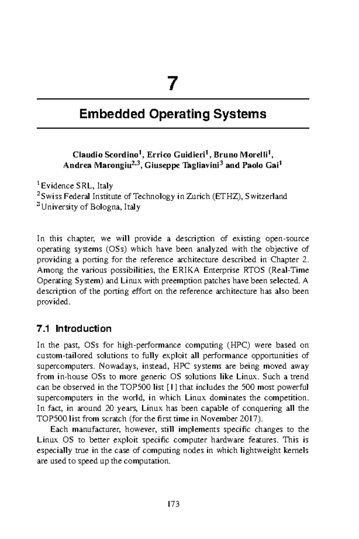 Embedded Operating Systems - 7 Embedded Operating Systems Claudio ...