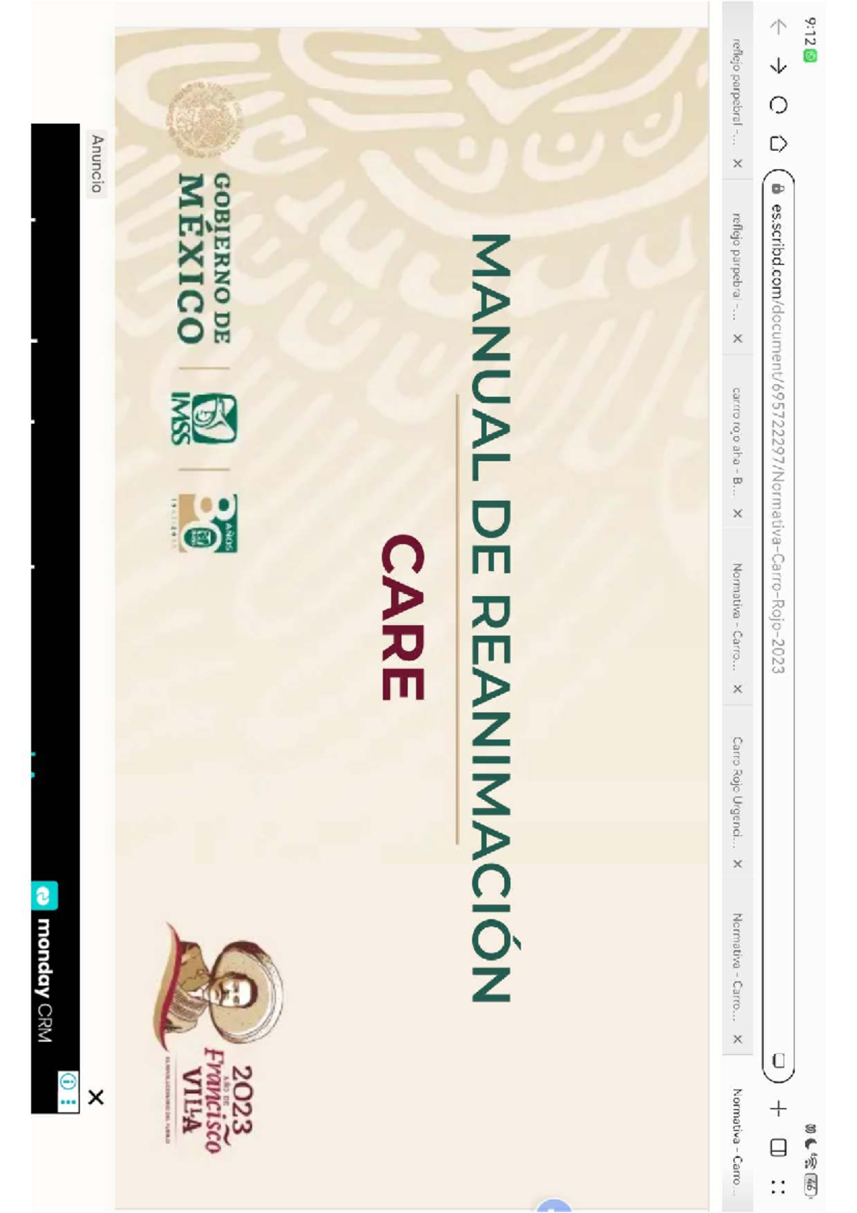 Manual del Carro Rojo de Reanimación (CARE) 2023 - IMSS - Document Preview