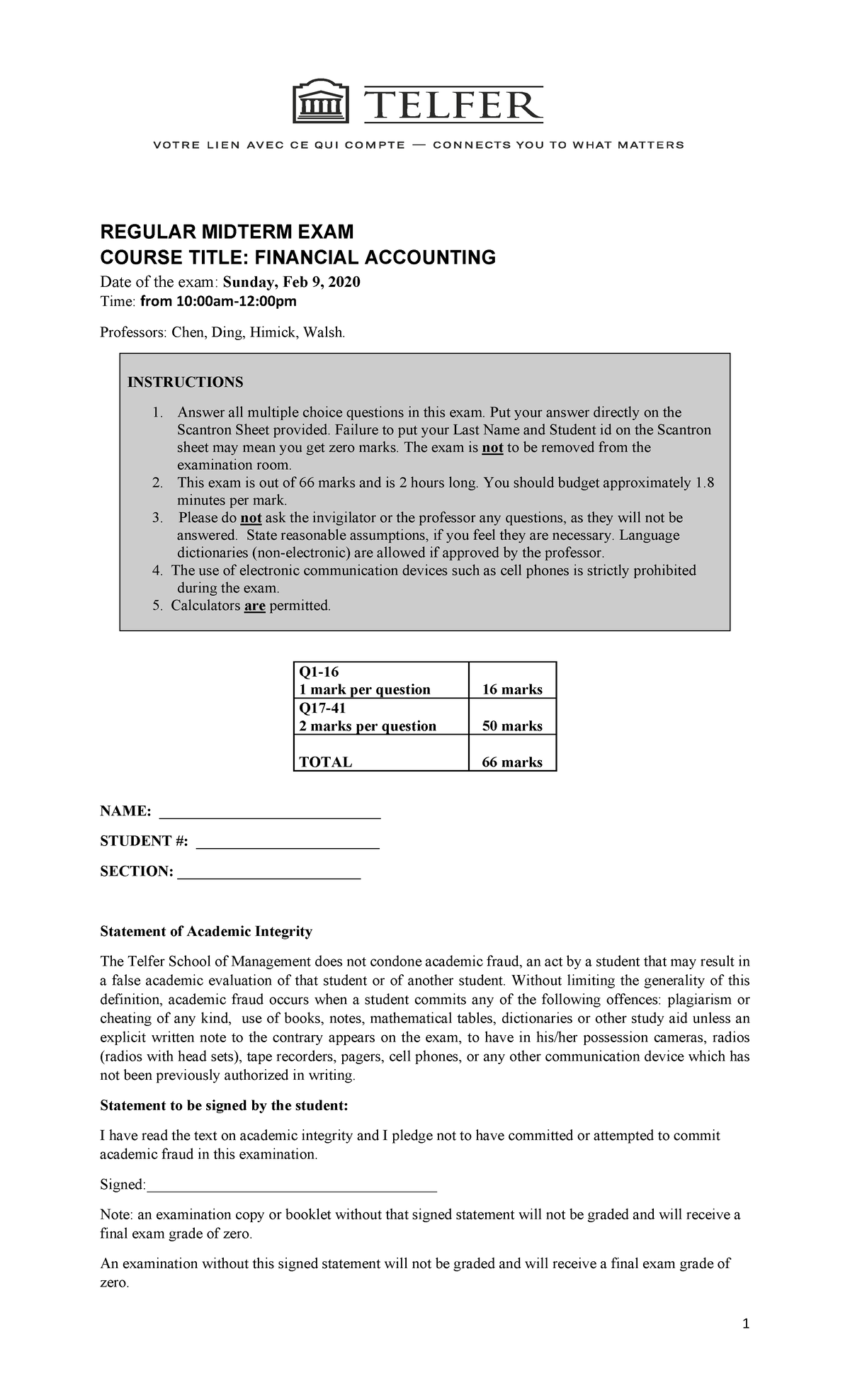 Sample Midterm Exam - FINANCIAL ACCOUNTING (REGULAR) - Studocu