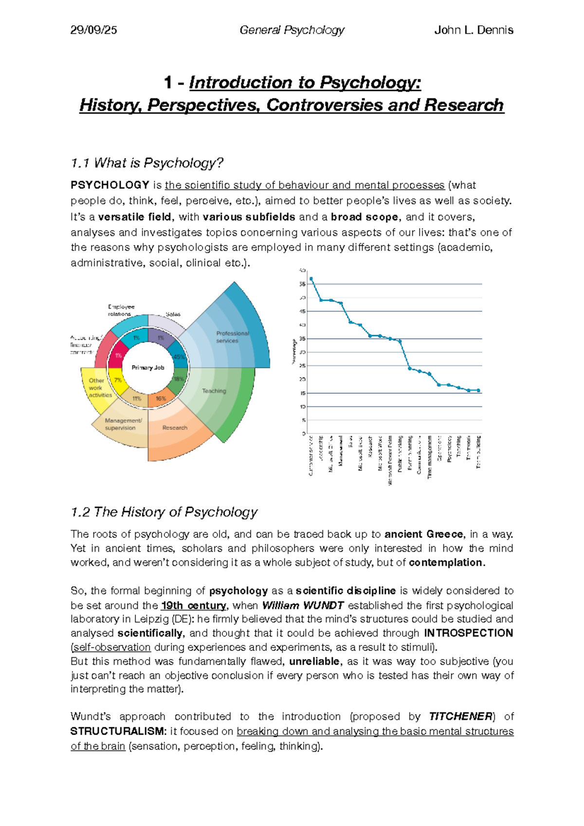PSY 101: Introduction to Psychology - History and Research Methods ...