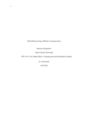 UNV 108 T6 Essay Template - Disposition Essay Francisco Miranda Jr ...