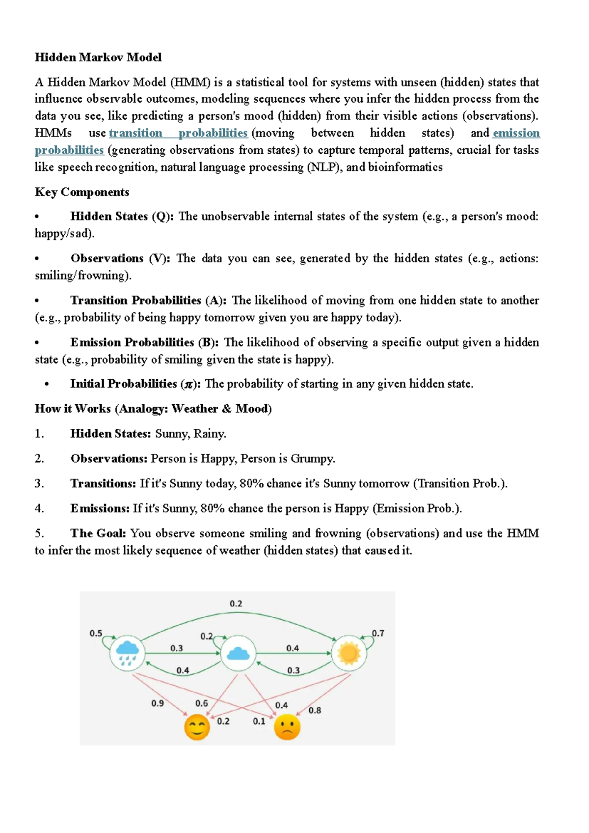 Hidden Markov Model (HMM) Overview and Key Components - Studocu
