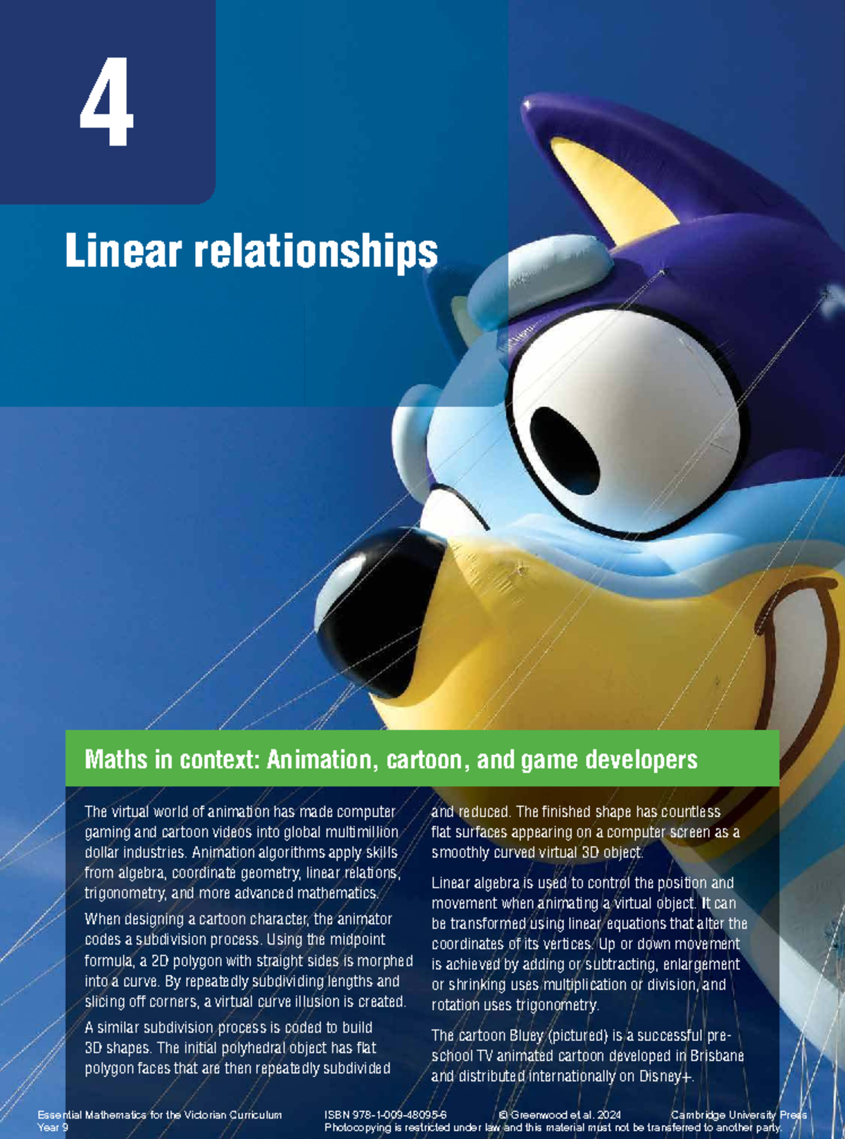 Emvic 93ed Ch04: Linear Relationships in Animation and Gaming - Studocu
