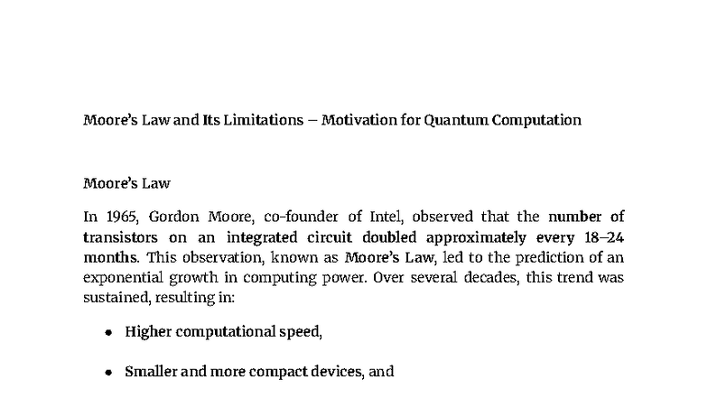 Quantum Computing - Lecture Notes on Quantum Mechanics Principles - Studocu
