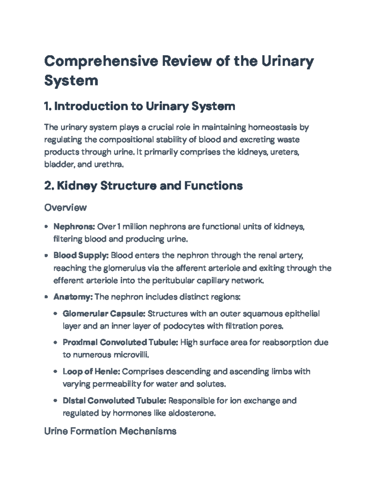 Urinary System Overview: Structures, Functions, and Disorders ...
