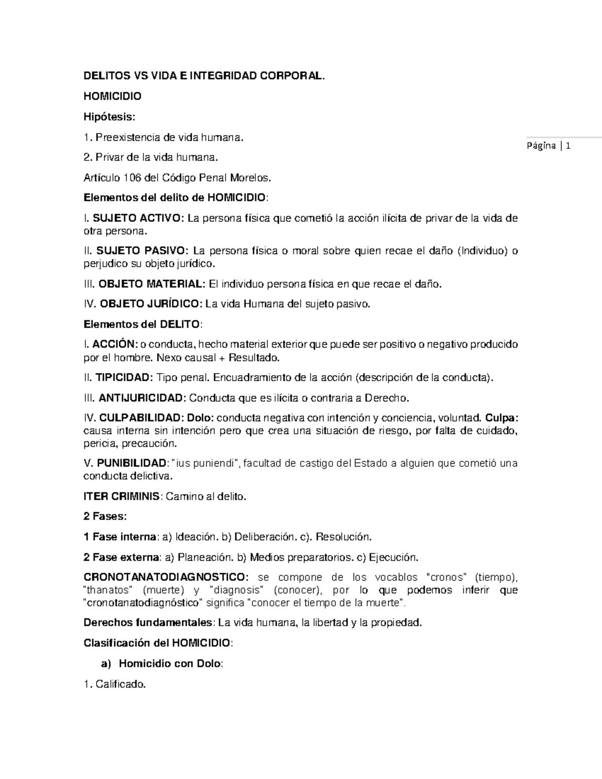 Delitos Contra la Vida y la Integridad Corporal - Cód. Penal Morelos ...