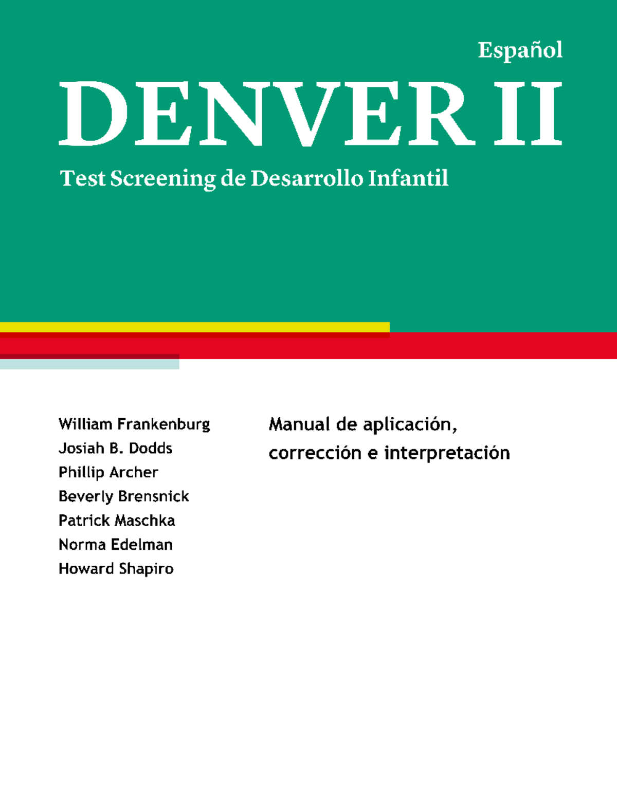 Denver II: Guía Completa del Test de Desarrollo Infantil - Document Preview
