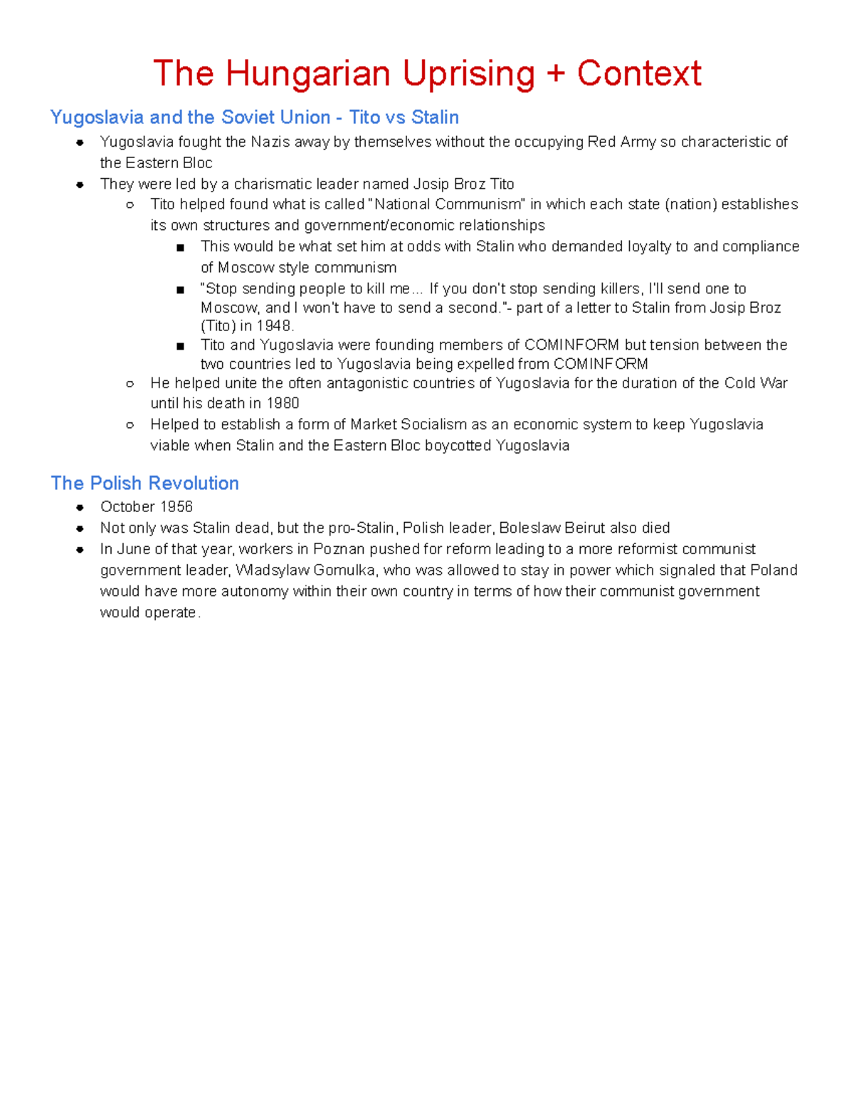 The Hungarian Uprising of 1956: Context, Events, and Aftermath - The ...