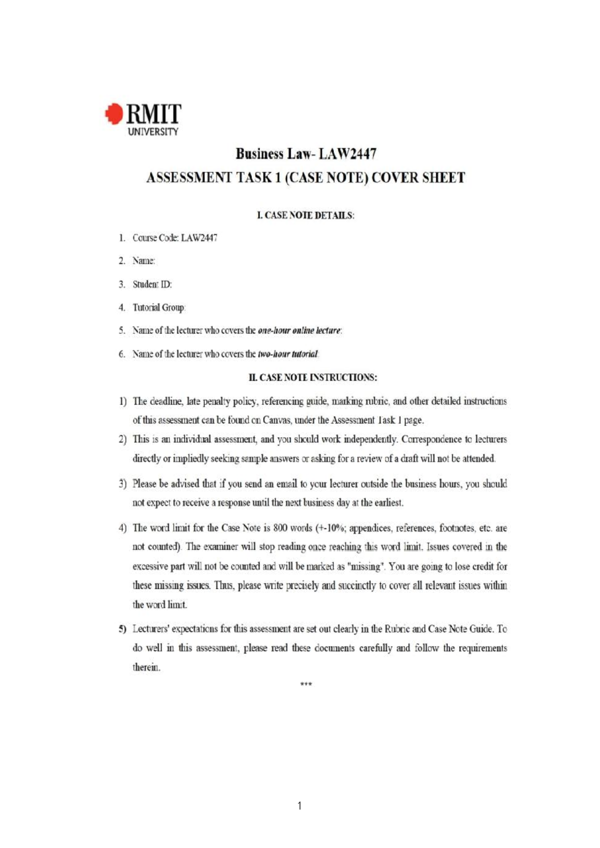 Case Note Question - Case Note Question Some commentators criticize the ...