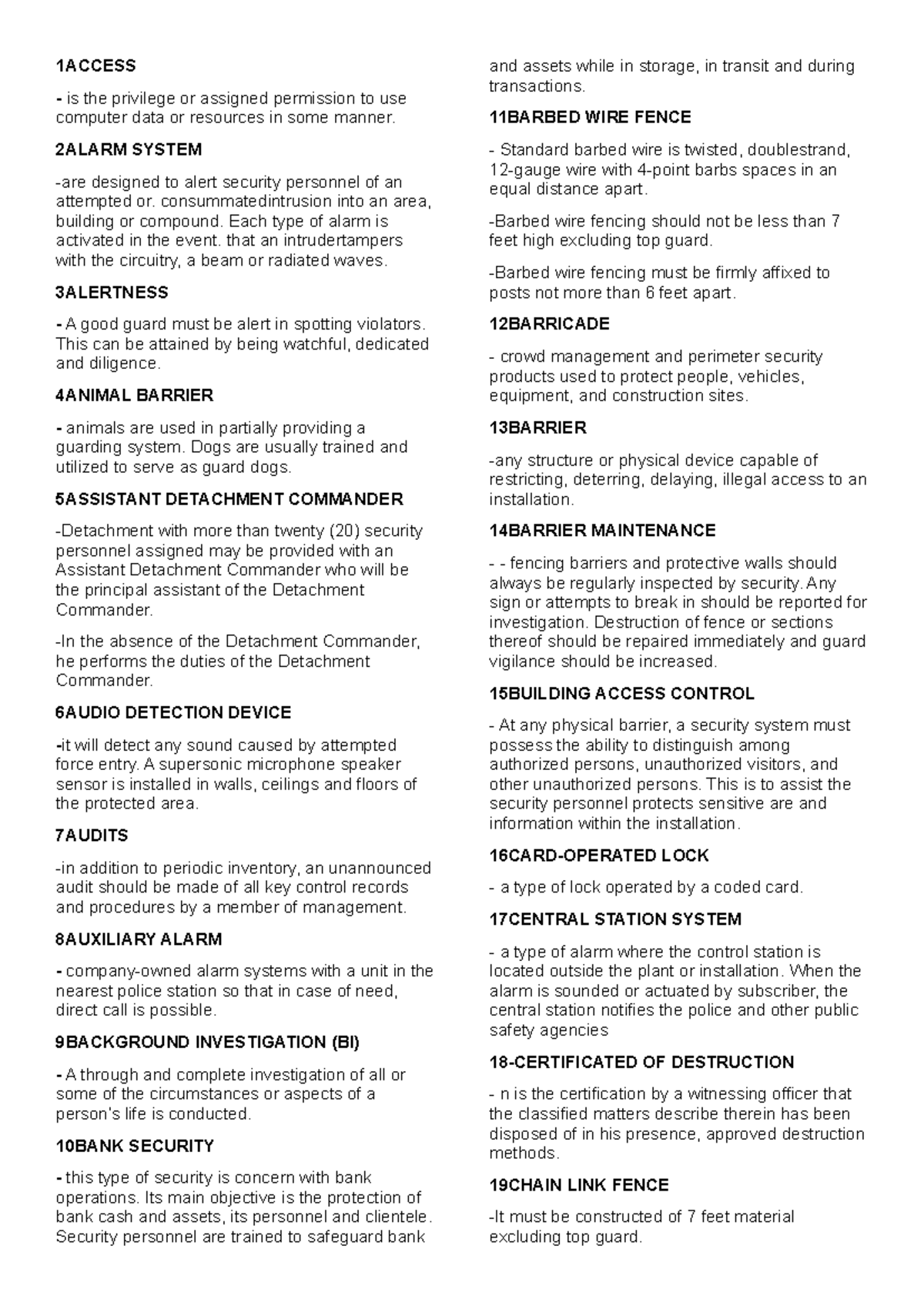 Definition of Terms in Security (SEC 200) - Studocu