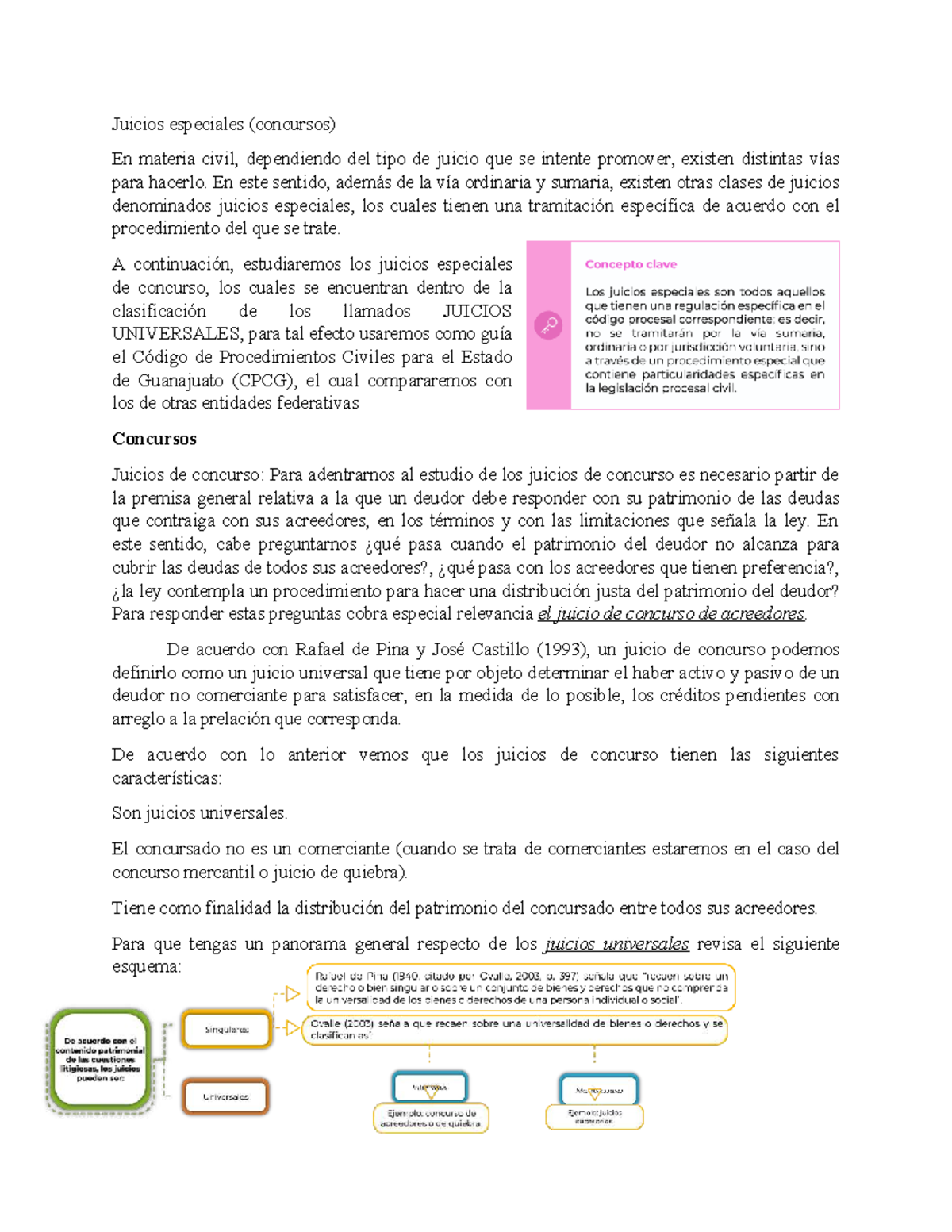 Juicios Especiales de Concurso en Materia Civil (CPCG) - Document Preview