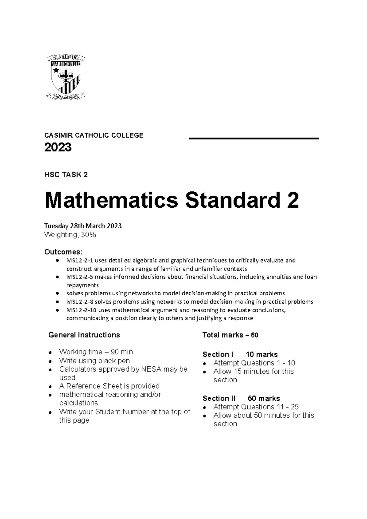 2021 HSC Legal Studies Trial Exam: Human Rights & Crime Sections - Studocu