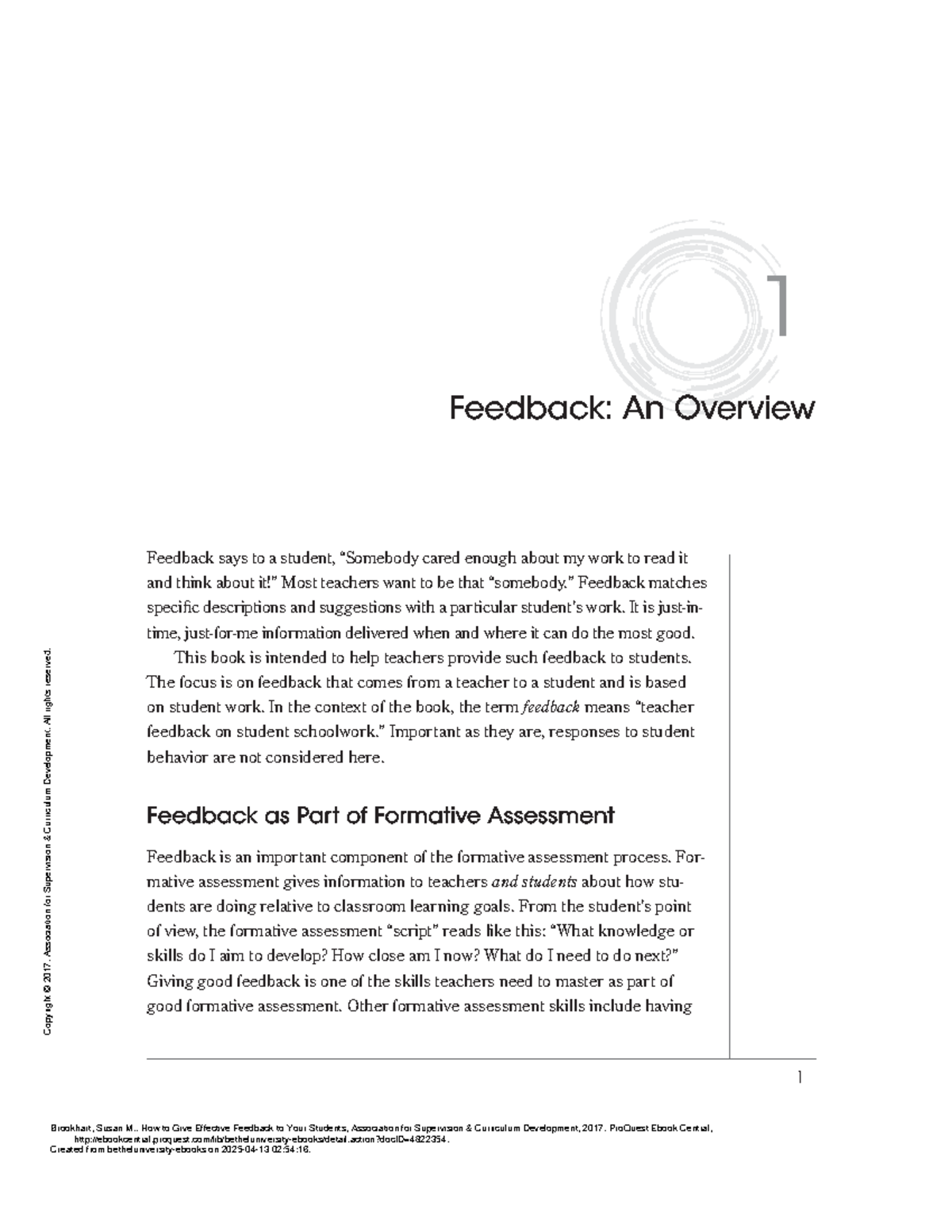 How to Provide Effective Formative Feedback to Students - 2nd Edition ...