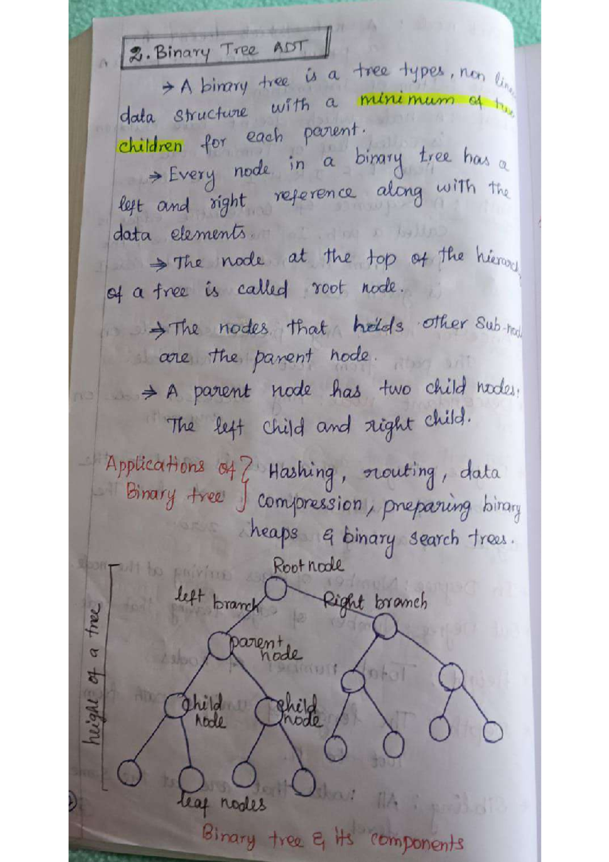 CS101: Binary Tree ADT Overview and Applications - Studocu
