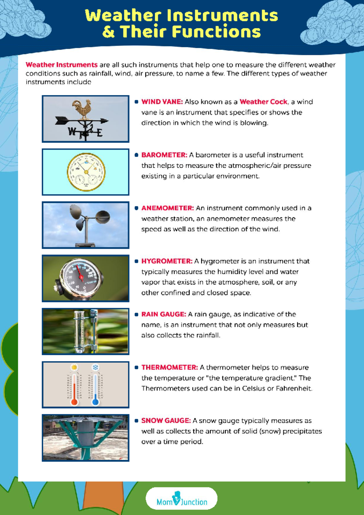 Weather Instruments and Their Functions: A Comprehensive Overview - Studocu