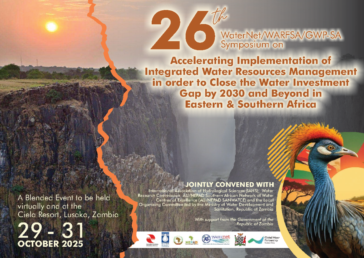 26th WaterNet GWPSA Symposium Programme (29-31 Oct 2025) - Studocu