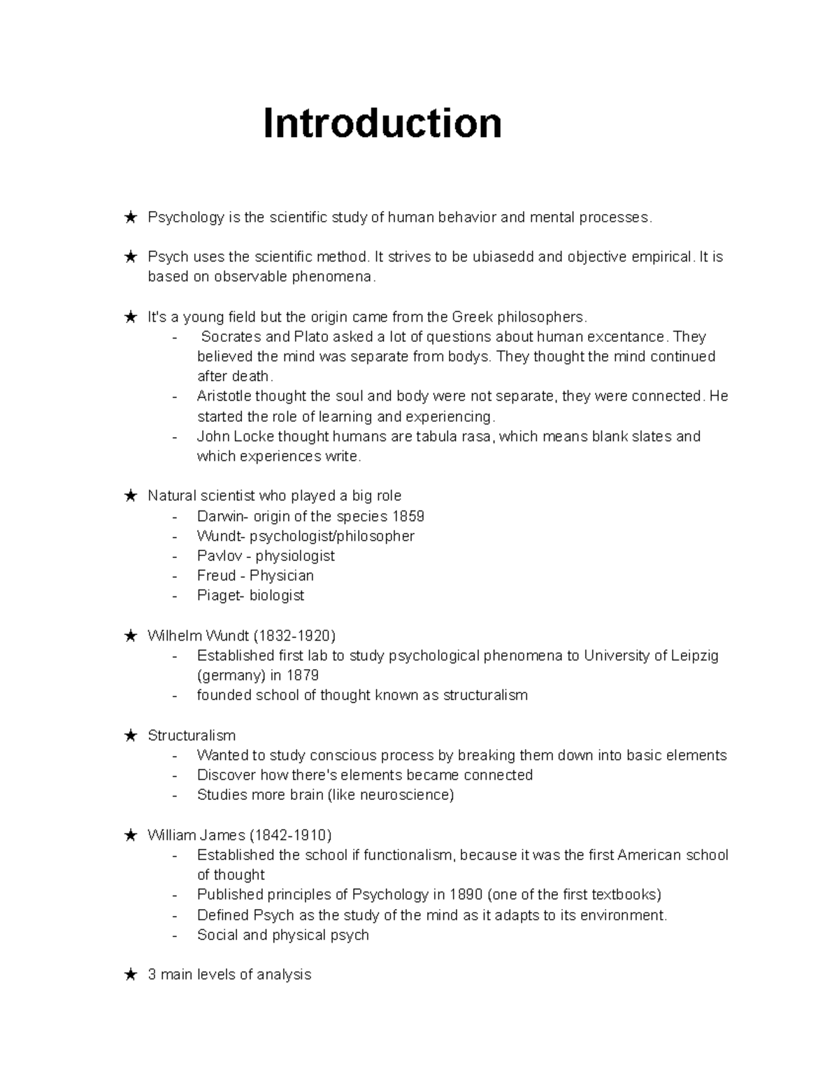 PSY101: Introduction to Psychology - Key Concepts and Theories - Studocu