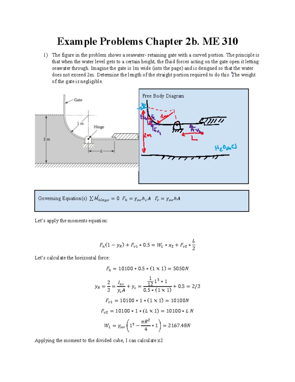 Example Problems - Chapter 2b Practice for ME 310 - Studocu