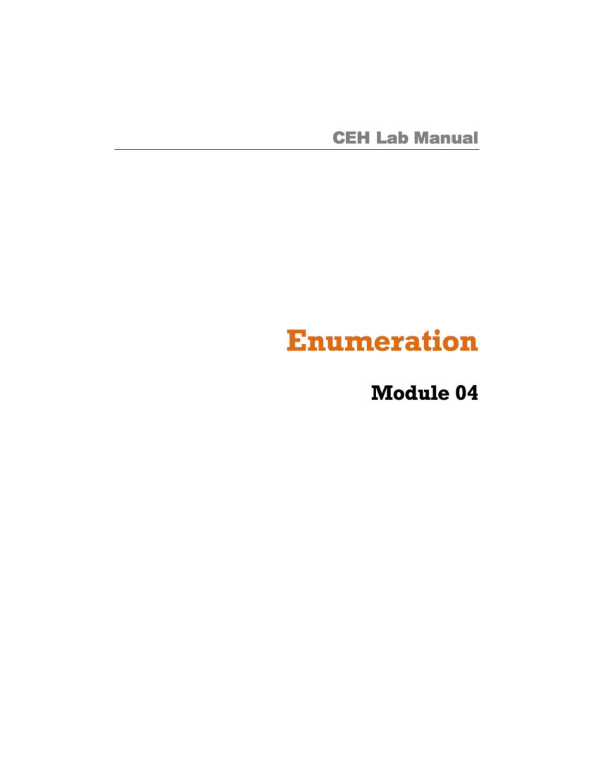 CEHv10 Module 04 Enumeration: Techniques & Tools in Network Security ...