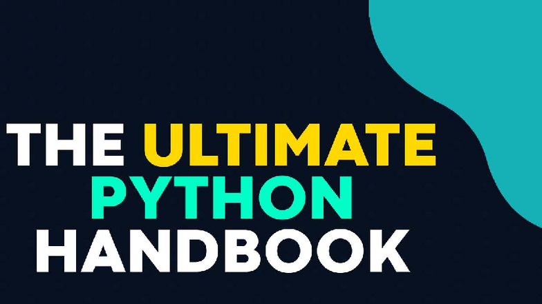 The Ultimate Python Handbook: A Comprehensive Guide to Mastering Python ...