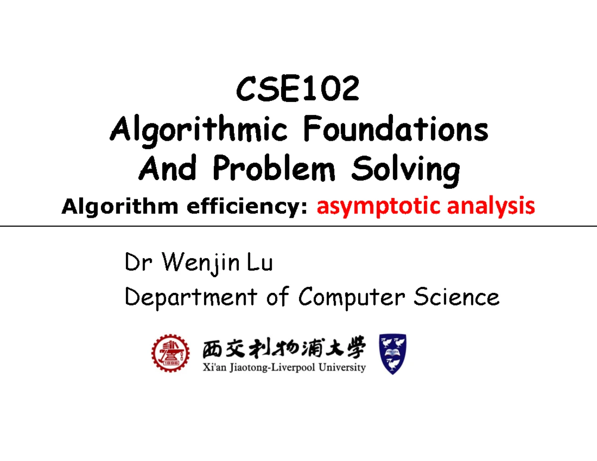 CS101 - Week 3 Lecture 1 - Notes on Divide and Conquer Algorithms - Studocu