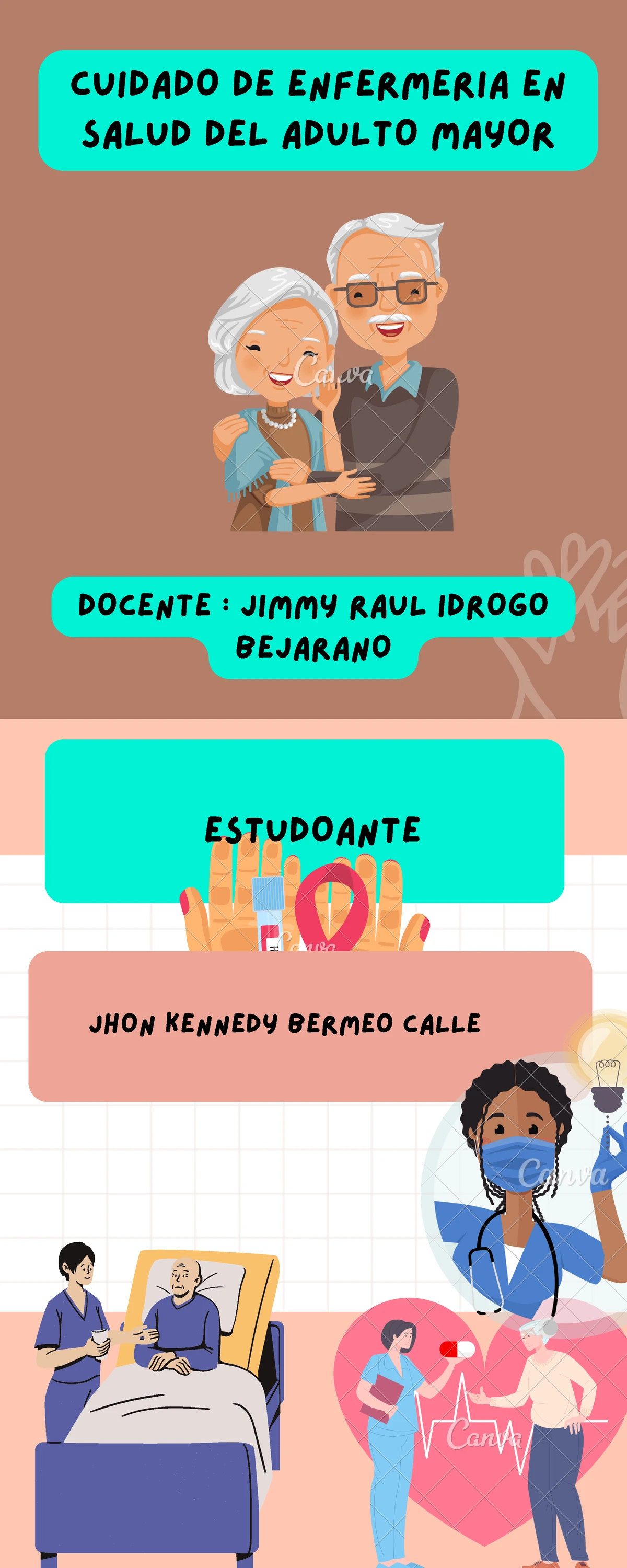 Paciente adulto mayor de 75 años de edad - Se observa inconsciente en ...