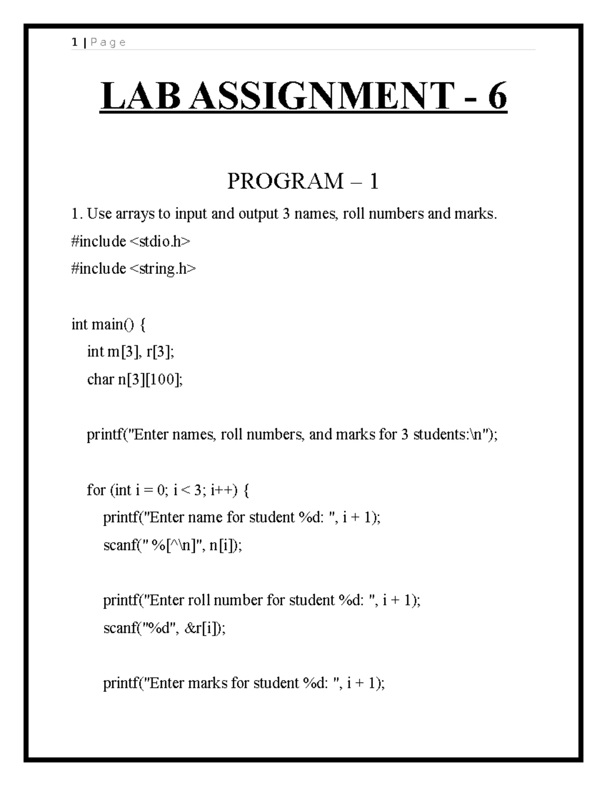 Assignment 5: C Program for Singly Linked List Operations - Studocu