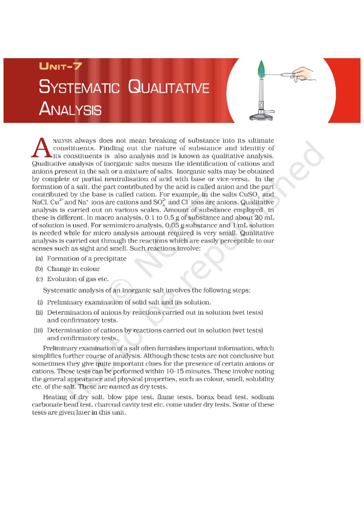 Salt Analysis - This is very imp file - SYSTEMATIC QUALITATIVE ANALYSIS ...