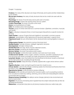 Chapter 1 Vocabulary HIT111 - Chapter 1 Vocabulary Overview of Chapter ...
