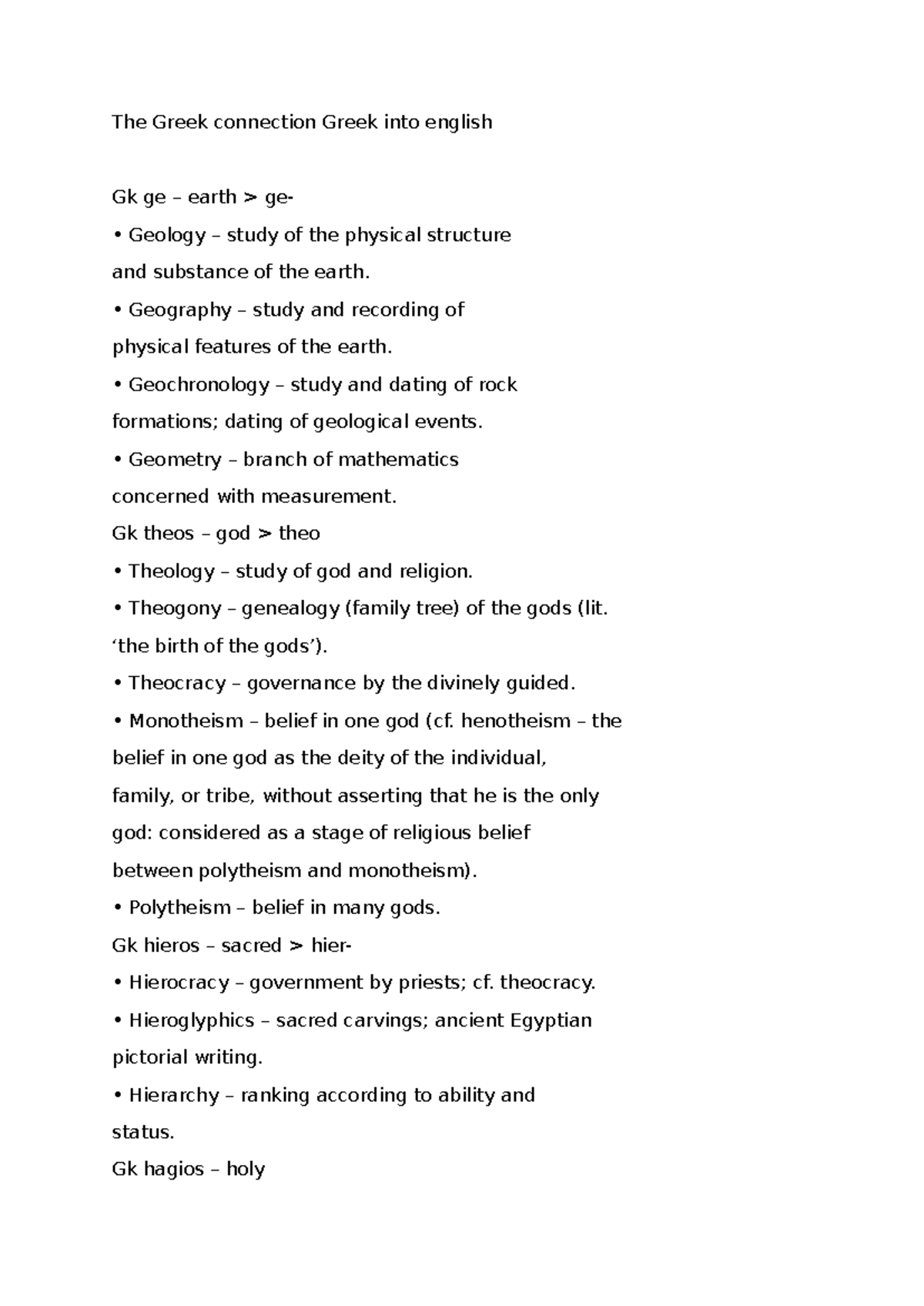 The Greek Connection: Greek to English - Chapter 11-12 Notes - Studocu