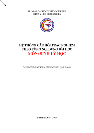 TÀI LIỆU SINH LÝ HỌC ỨNG DỤNG PHIÊN BẢN TÁI BẢN LẦN THỨ NHẤT