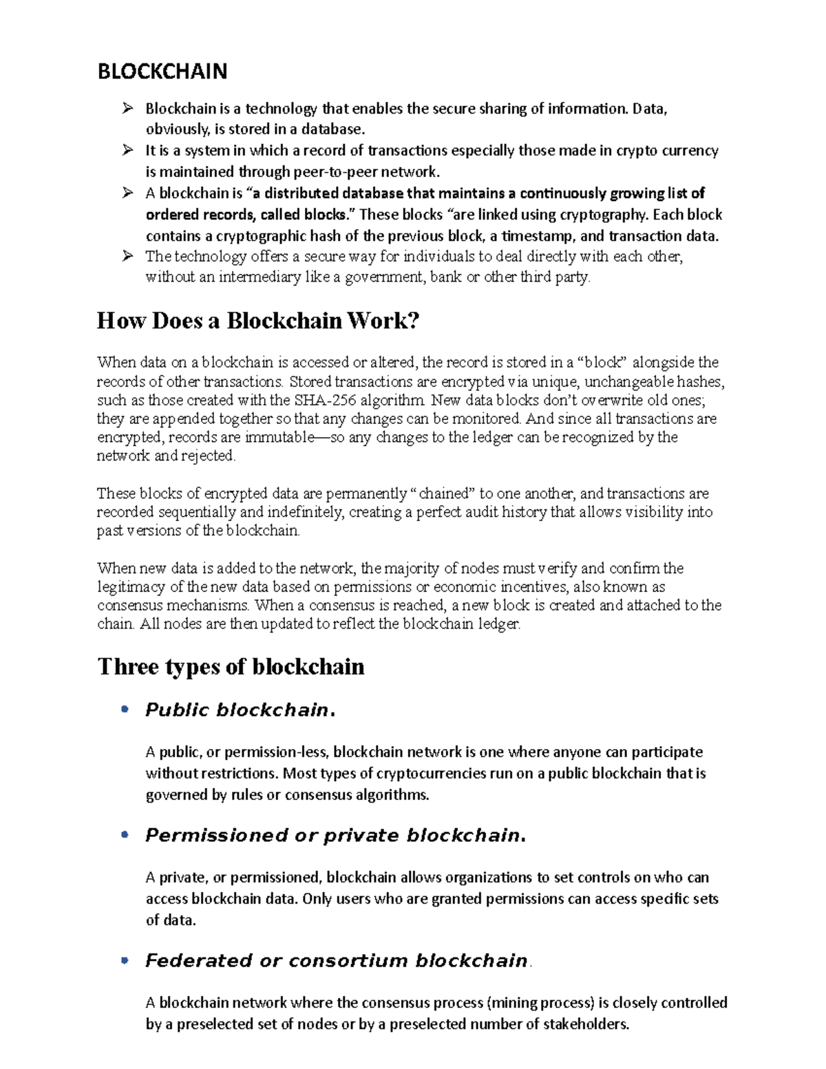 Block - UNITS IN COMPUTER SCIENCE LECTURER NOTES - BLOCKCHAIN ...