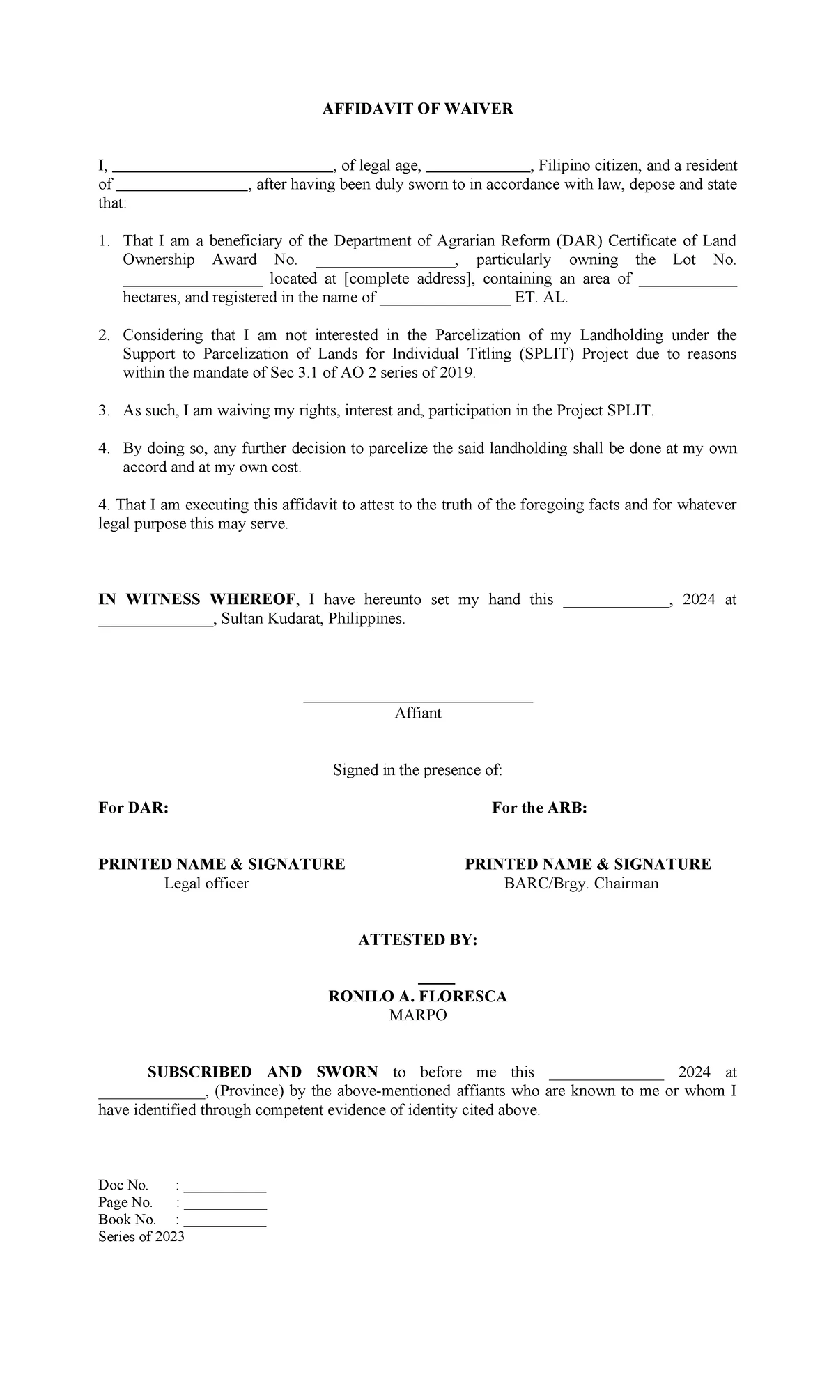 SBFP-Form-8 - Parent Consent for Milk Feeding Program - Studocu
