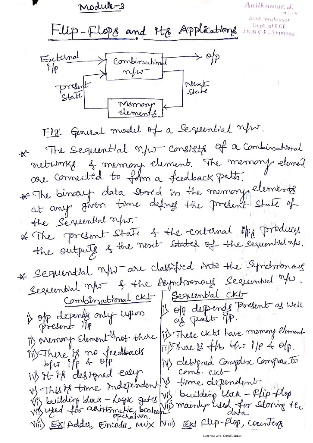 Module-5: Flip Flops and Their Applications in ECE - Studocu