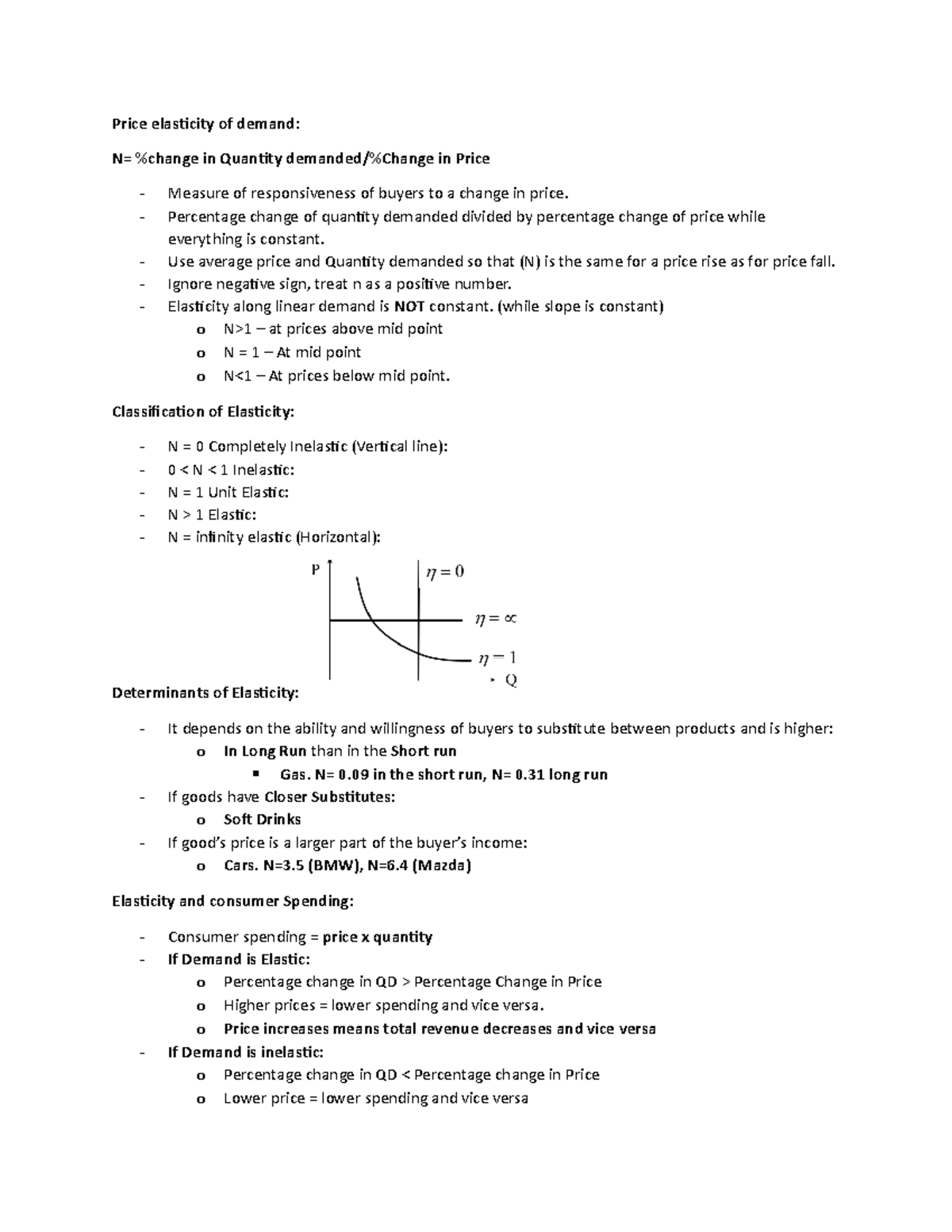 Chapter 4 - Price Elasticity of Demand - Price elasticity of demand: in ...