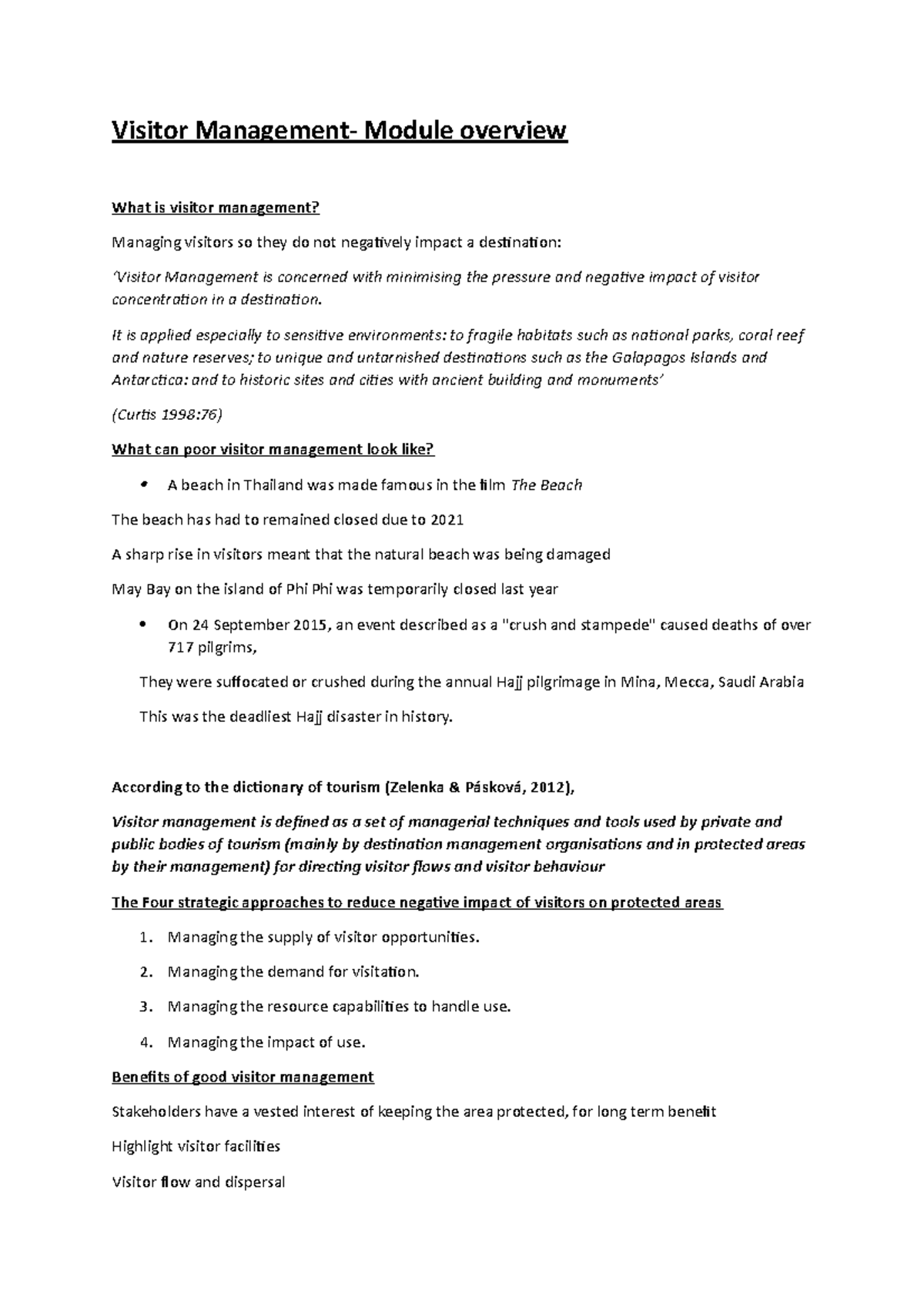 Visitor Management Module Overview - Lecture Notes 1 - Studocu