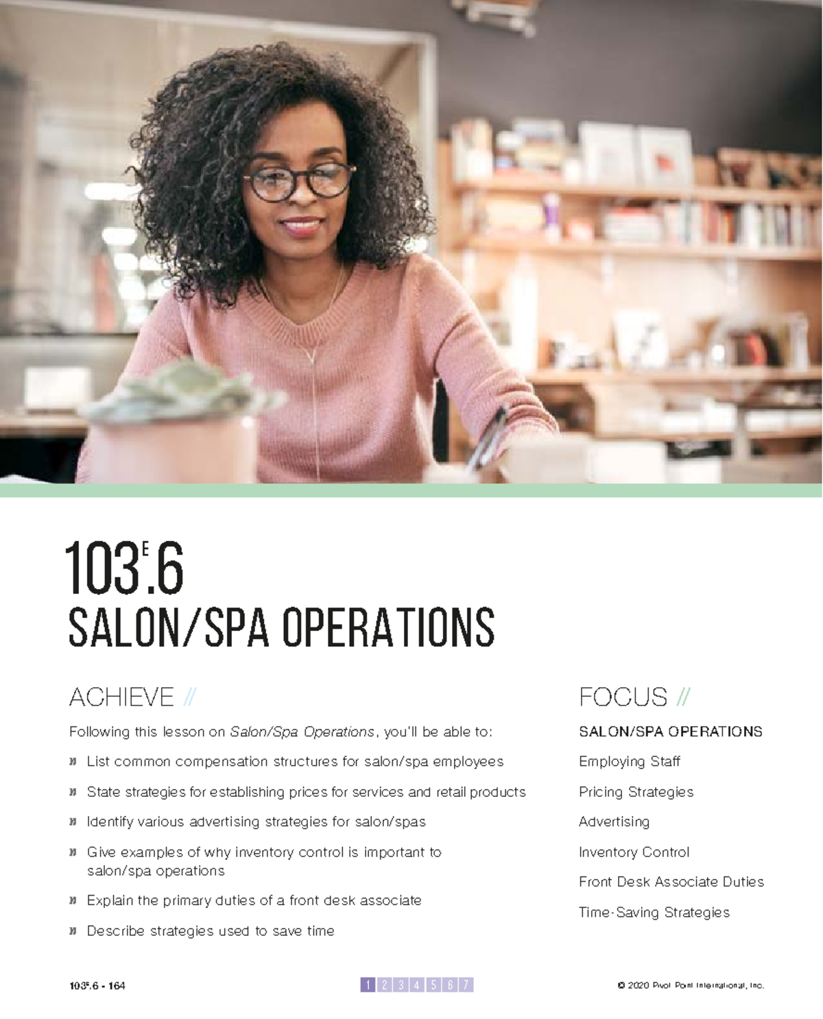 103E 06 Salon/Spa Operations Smart Notes and Key Strategies - Studocu