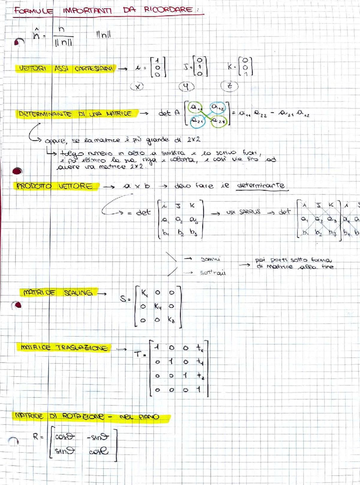 Curve and Surfaces Formulas - Math 101 Notes - Studocu