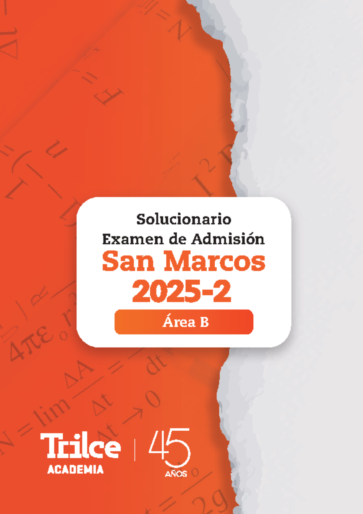 Solucionario Examen de Admisión San Marcos 2025 II Habilidad Verbal y