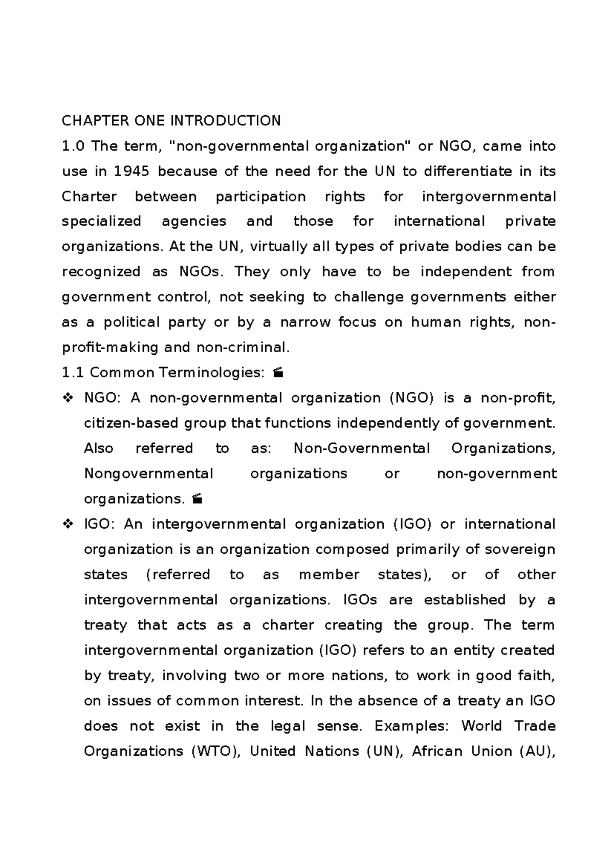 NGO Lecture Notes: Understanding, Funding, and Management Challenges ...