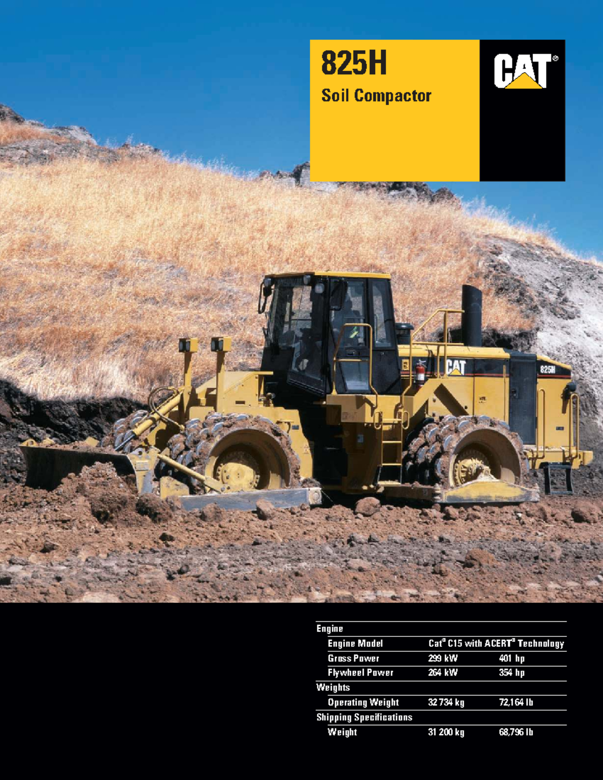 825H Soil Compactor Specifications and Performance Overview - Studocu