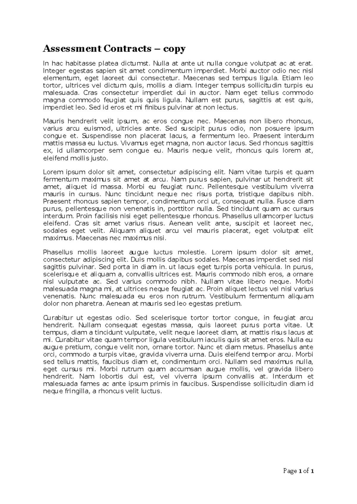Studocu -Exemplar - Copy - Assessment Contracts – copy In hac habitasse ...
